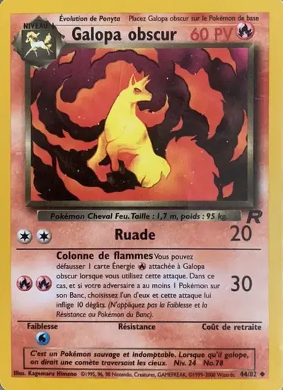 Image de la carte Pokemon Galopa Obscur 44/82