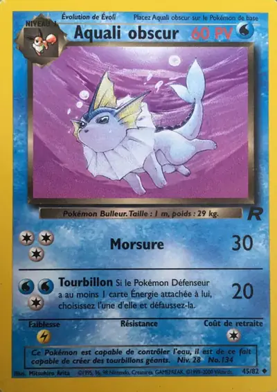 Image de la carte Pokemon Aquali Obscur 45/82