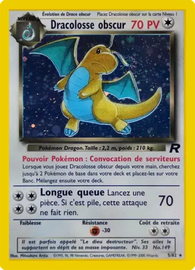 Image de la carte Pokemon Dracolosse Obscur 5/82