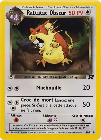 Image de la carte Pokemon Rattatac Obscur 51/82
