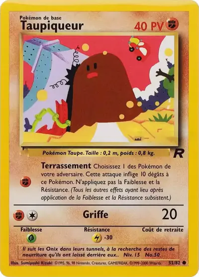 Image de la carte Pokemon Taupiqueur 52/82
