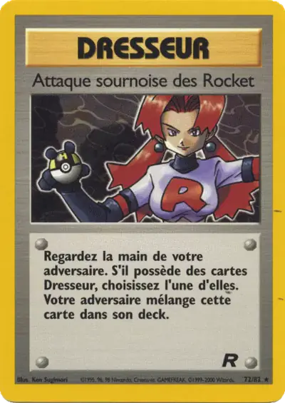 Image de la carte Pokemon Attaque sournoise des Rocket 72/82
