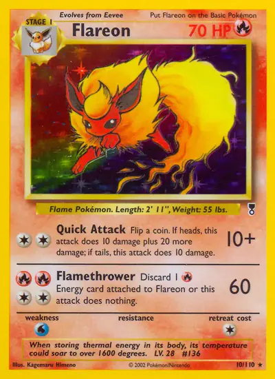Image de la carte Pokemon Flareon 10/110