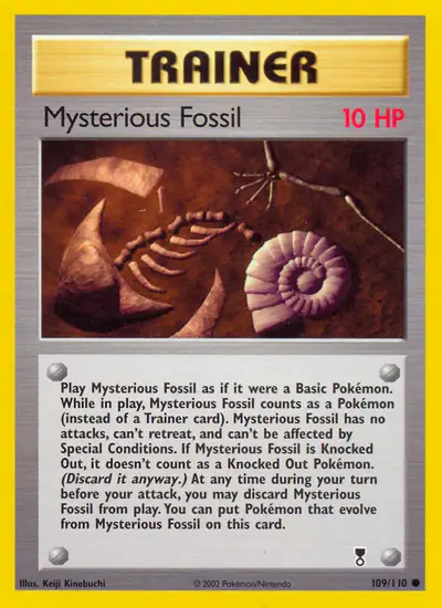 Image de la carte Pokemon Mysterious Fossil 109/110