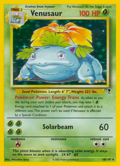 Image de la carte Pokemon Venusaur 18/110