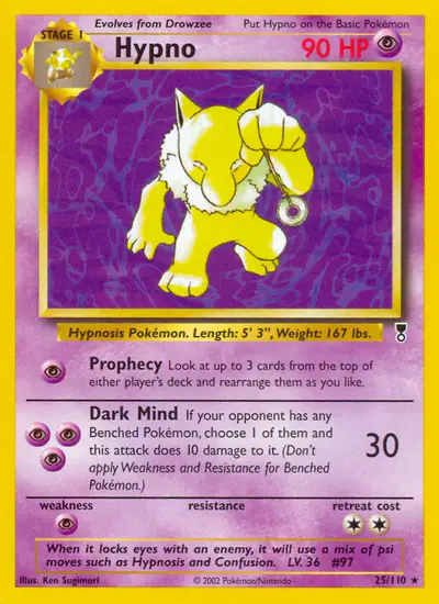 Image de la carte Pokemon Hypno 25/110