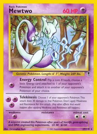 Image de la carte Pokemon Mewtwo 29/110