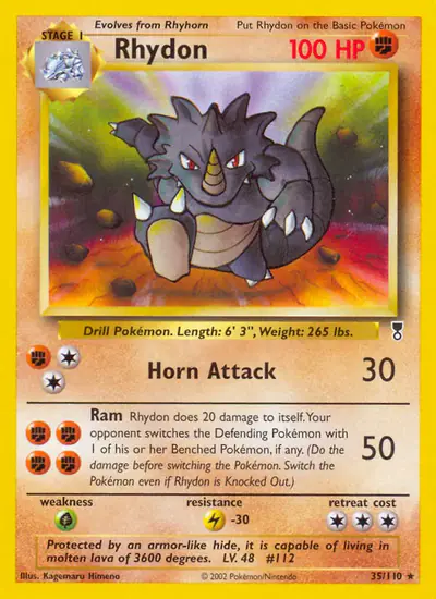 Image de la carte Pokemon Rhinoféros 35/110