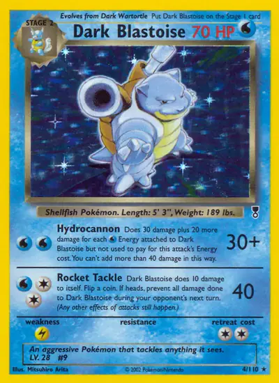 Image de la carte Pokemon Dark Blastoise 4/110