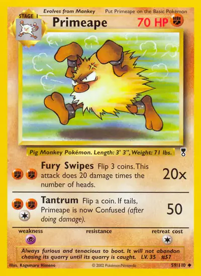 Image de la carte Pokemon Primeape 59/110