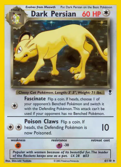 Image de la carte Pokemon Dark Persian 6/110