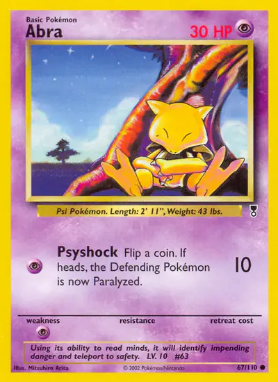Image de la carte Pokemon Abra 67/110