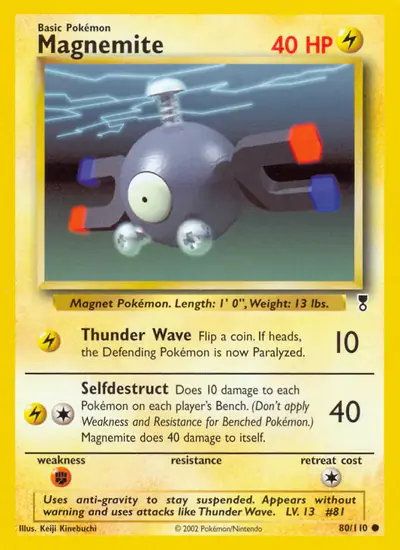 Image de la carte Pokemon Magnemite 80/110