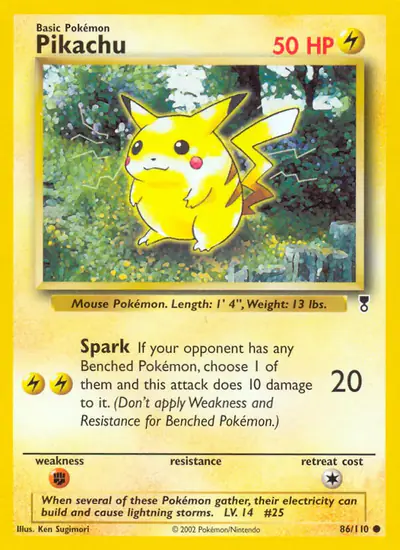 Image de la carte Pokemon Pikachu 86/110