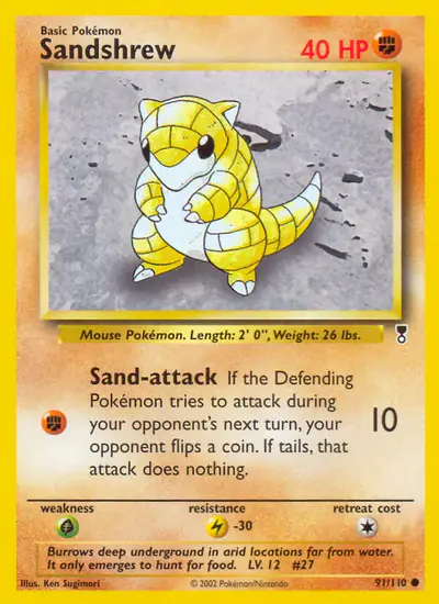 Image de la carte Pokemon Sandshrew 91/110