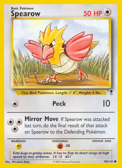 Image de la carte Pokemon Spearow 94/110