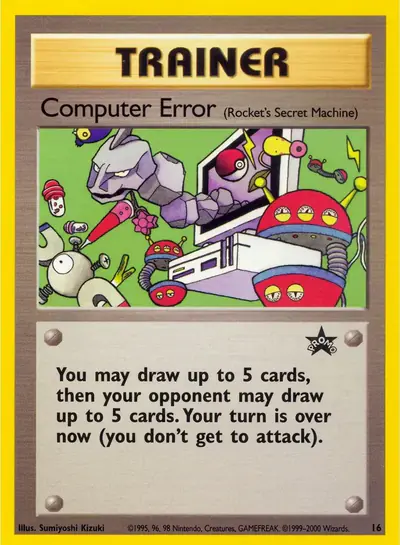 Carte Pokémon Computer Error 16/53 — Wizards Black Star Promos