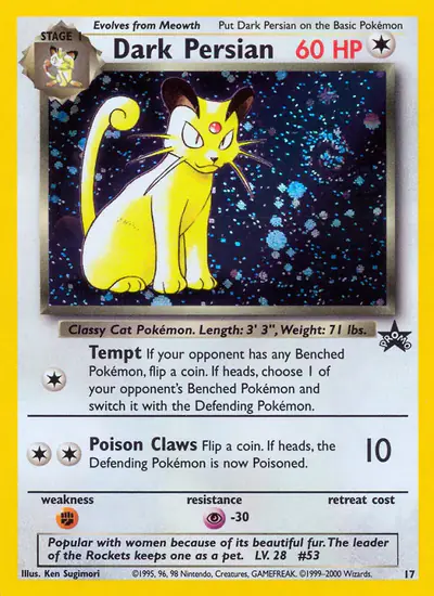 Image de la carte Pokemon Persian Obscur 17/53