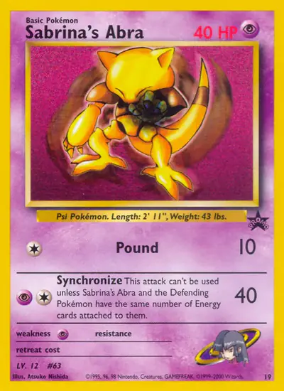 Image de la carte Pokemon Abra de Morgane 19/53