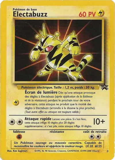 Image de la carte Pokemon Élektek 2/53