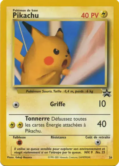 Image de la carte Pokemon Pikachu 26/53