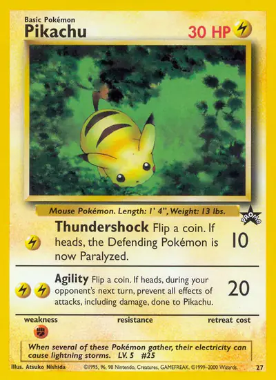 Image de la carte Pokemon Pikachu 27/53