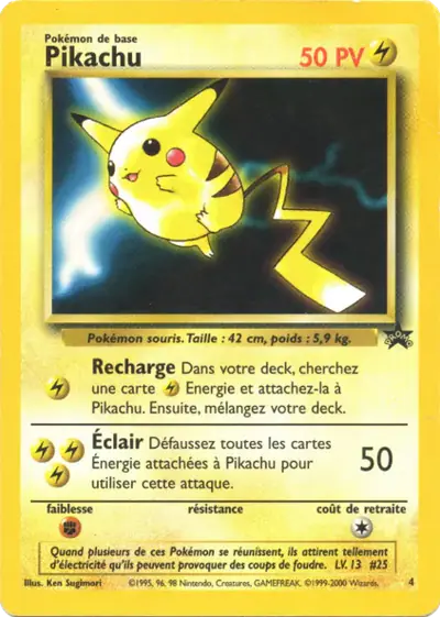 Image de la carte Pokemon Pikachu 4/53