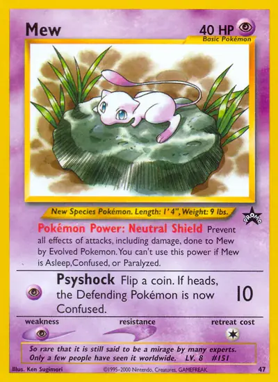 Image de la carte Pokemon Mew 47/53