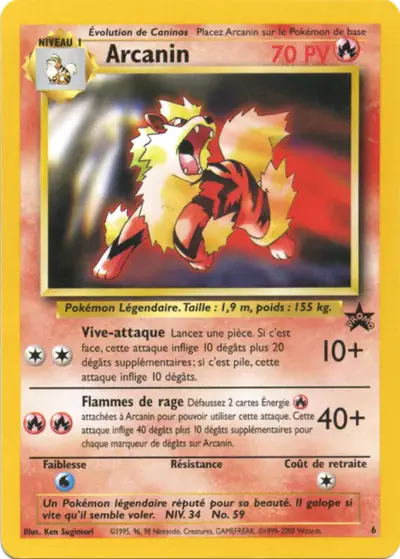 Image de la carte Pokemon Arcanin 6/53