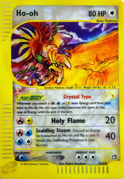 Image de la carte Pokemon Ho-Oh 11/12