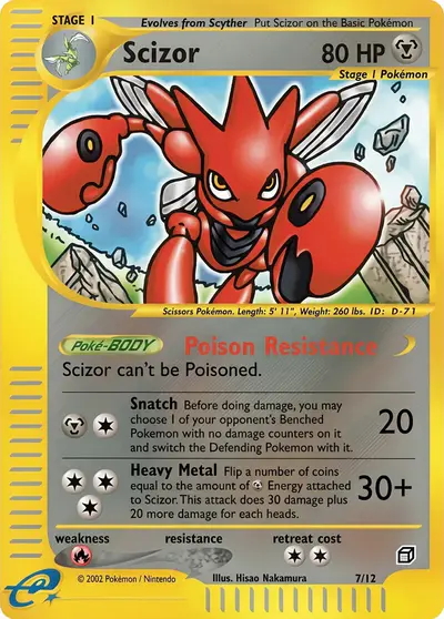 Image de la carte Pokemon Scizor 7/12