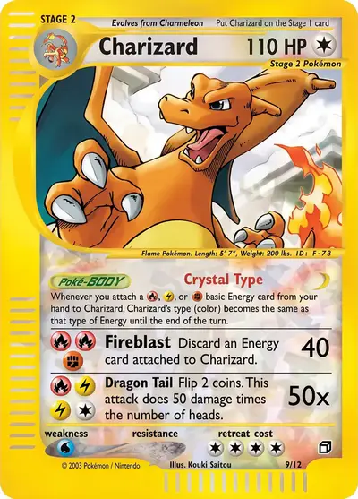 Image de la carte Pokemon Charizard 9/12