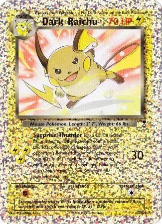 Image de la carte Pokemon Raichu Obscur S3/4