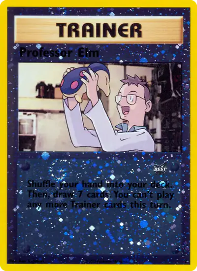 Image de la carte Pokemon Professor Elm 3/9