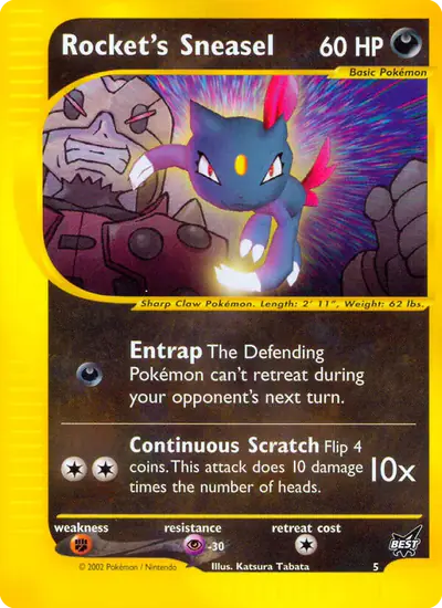 Image de la carte Pokemon Rocket's Sneasel 5/9