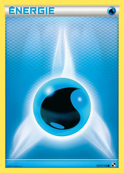 Carte Pokémon Énergie {W} de base 107/114 — Noir & Blanc