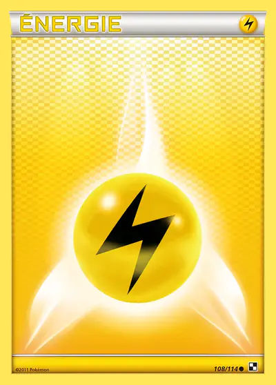 Carte Pokémon Énergie {L} de base 108/114 — Noir & Blanc