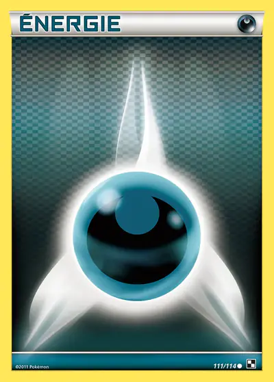 Carte Pokémon Énergie {D} de base 111/114 — Noir & Blanc