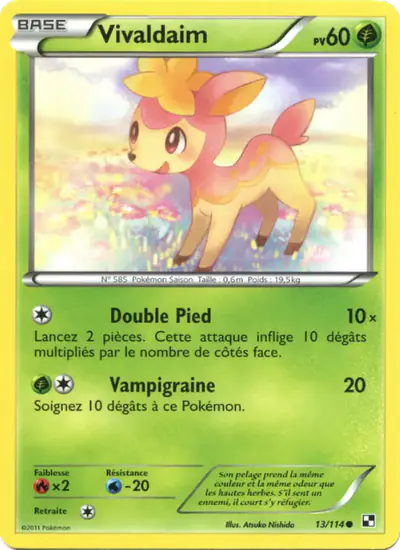 Image de la carte Pokemon Vivaldaim 13/114