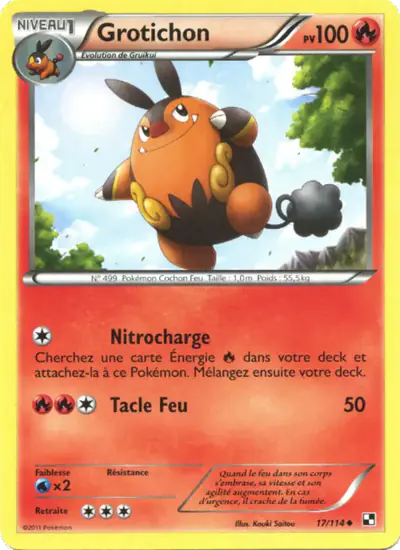 Image de la carte Pokemon Grotichon 17/114