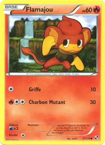 Image de la carte Pokemon Flamajou 21/114
