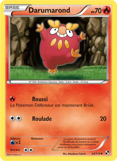 Image de la carte Pokemon Darumarond 24/114
