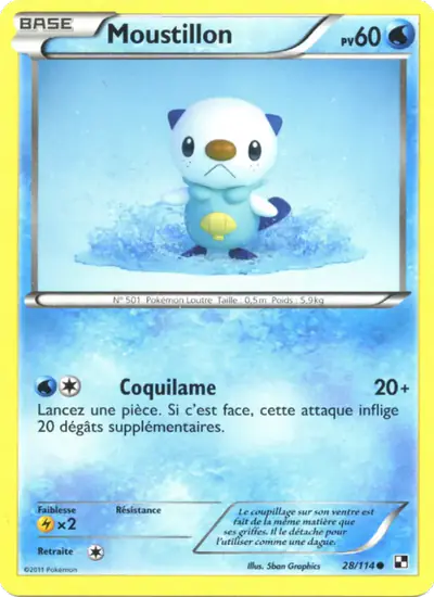 Image de la carte Pokemon Moustillon 28/114