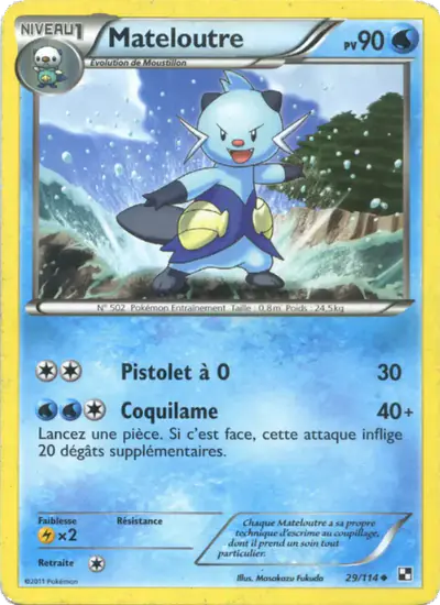 Image de la carte Pokemon Mateloutre 29/114