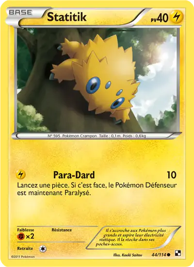 Image de la carte Pokemon Statitik 44/114