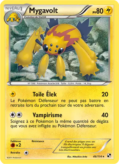 Image de la carte Pokemon Mygavolt 46/114