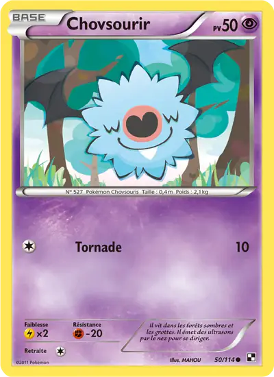 Image de la carte Pokemon Chovsourir 50/114