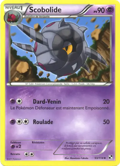 Image de la carte Pokemon Scobolide 53/114