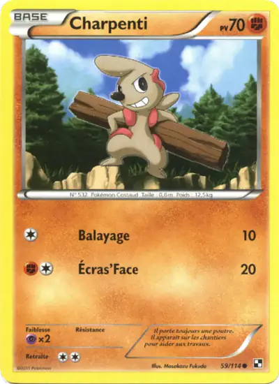 Image de la carte Pokemon Charpenti 59/114