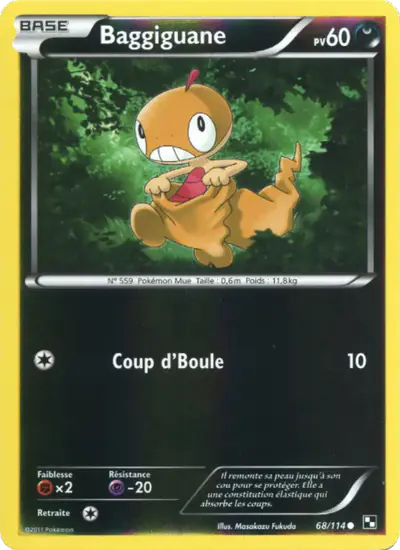 Image de la carte Pokemon Baggiguane 68/114